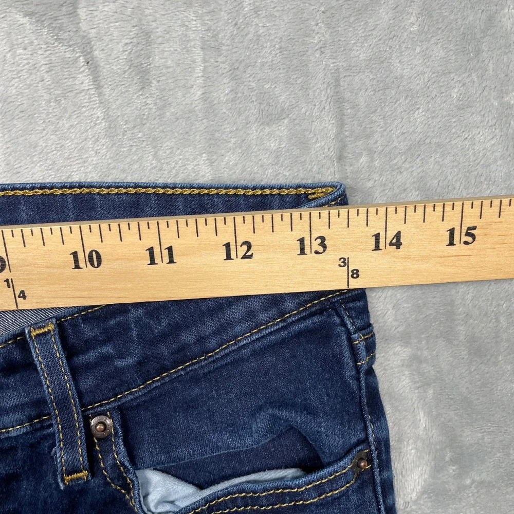 Levi's 711 Skinny‎ Jeans Women 25 Dark Indigo Blue Mid Rise Denim